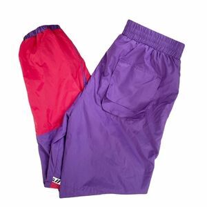 LF the Brand Windpant Joggers Purple Red Zip 80s